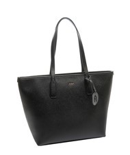 FURLA CLASSIC Bolso shopper de piel con estampado Andrómeda negro - Bolsos Mujer - 2