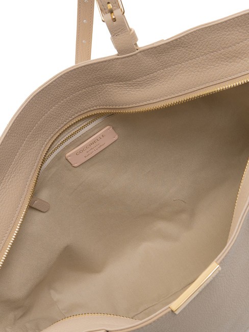 CHER Bolso shopping de piel martillada rosa polvo - Bolsos Mujer