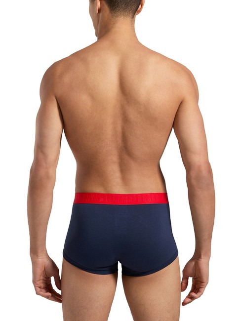 FASHION BICOLOR Conjunto de 3 boxers blanco azul marino negro - Calzoncillos de hombre