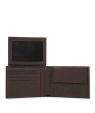 PIQUADRO Cartera CUADRADO NEGRO, en cuero MORO - Carteras Hombre - 2