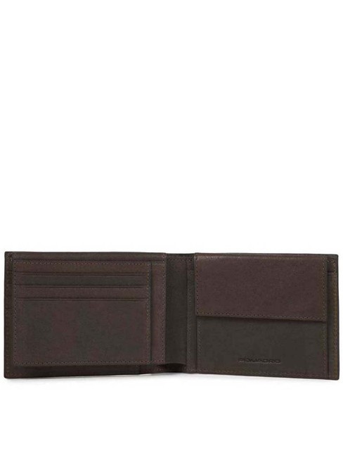 Cartera CUADRADO NEGRO, en cuero MORO - Carteras Hombre