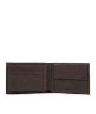 PIQUADRO Cartera CUADRADO NEGRO, en cuero MORO - Carteras Hombre - 3
