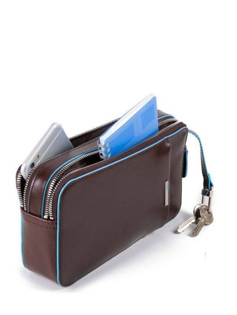 BLUE SQUARE Bolso de mano de piel CAOBA - Bolsos Mujer