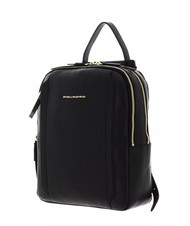 PIQUADRO CIRCLE Mochila de cuero negro - Bolsos Mujer - 2