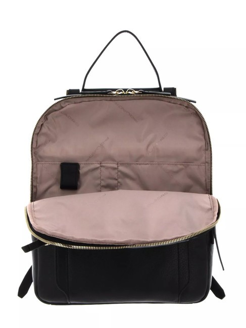 CIRCLE Mochila de cuero negro - Bolsos Mujer