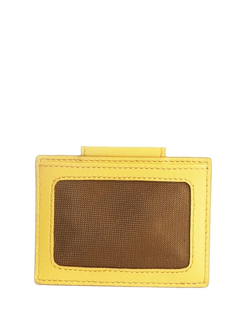 URBAN  Tarjetero de piel amarillo - Carteras Hombre