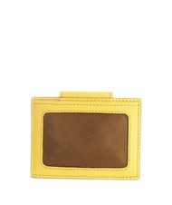 PIQUADRO URBAN  Tarjetero de piel amarillo - Carteras Hombre - 2