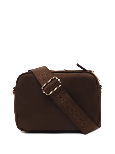 GLORIA Bolso bandolera con bolsillo marron oscuro - Bolsos Mujer