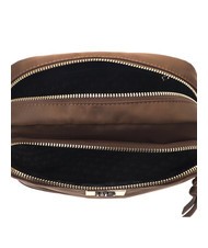 ROCCOBAROCCO GLORIA Bolso bandolera con bolsillo marron oscuro - Bolsos Mujer - 5