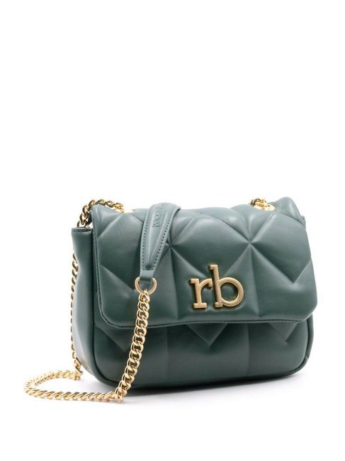 SOLE Bolso bandolera con solapa verde - Bolsos Mujer