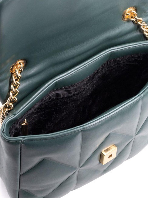 SOLE Bolso bandolera con solapa verde - Bolsos Mujer
