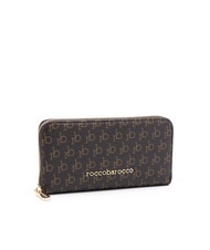 ROCCOBAROCCO DEVA Cartera grande con cremallera alrededor chocolate - Carteras Mujer - 3