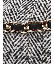 ROCCOBAROCCO ADELE Bolso de tela de espiga con bandolera lana negra - Bolsos Mujer - 4