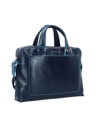 PIQUADRO BLUE SQUARE Malet&iacute;n AZUL CUADRADO para PC 14 " - Maletines de Trabajo