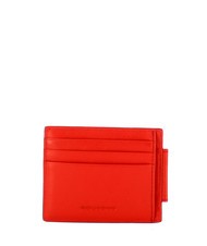 PIQUADRO URBAN Tarjetero de piel con cremallera ROJO - Carteras Hombre - 2