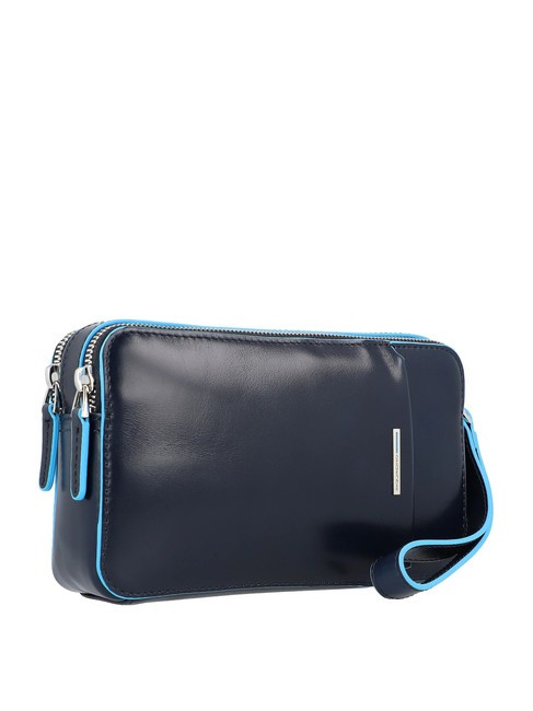 BLUE SQUARE Bolso de mano de piel azul - Bolsos Mujer