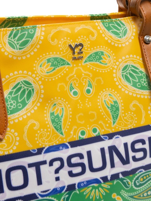 BANDANAS Bolso shopping de playa mediano verde - Bolsos Mujer