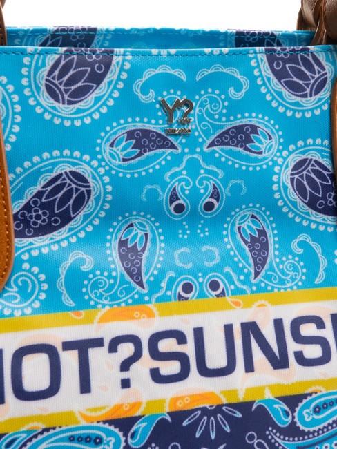 BANDANAS Bolso shopping de playa mediano azul - Bolsos Mujer