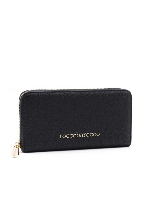 ADELE Cartera grande con cremallera alrededor negro - Carteras Mujer