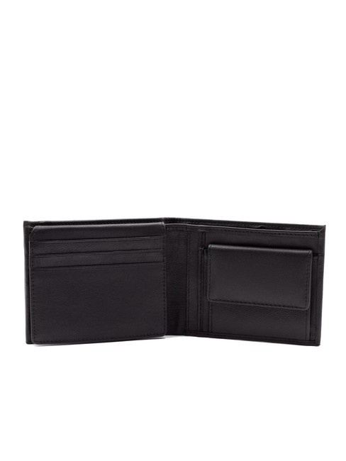 STRIPE Cartera con solapa y monedero negro - Carteras Hombre