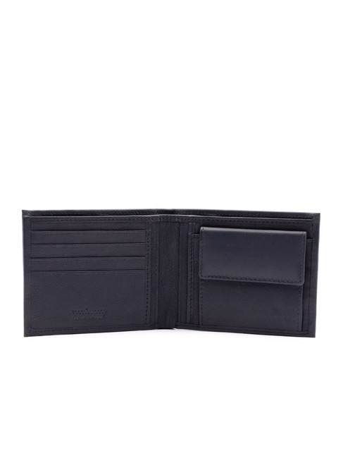 STRIPE Monedero de piel azul - Carteras Hombre