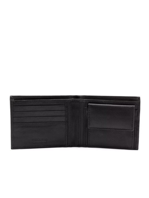 STRIPE Monedero de piel negro - Carteras Hombre