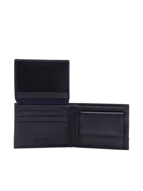 ROBERT Cartera de piel con solapa azul - Carteras Hombre