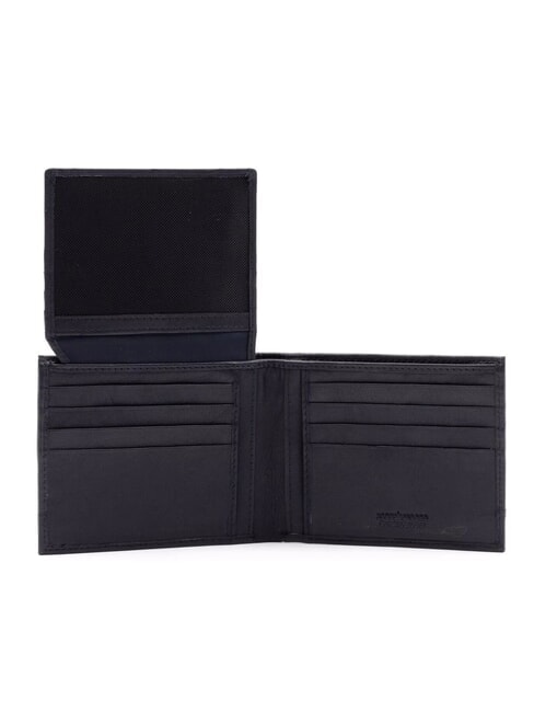 ROBERT Cartera con solapa y monedero azul - Carteras Hombre