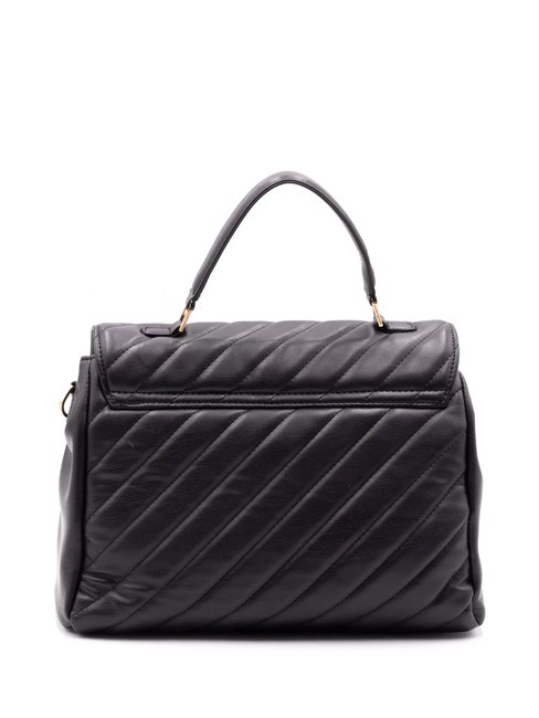 GLAM Bolso satchel acolchado negro - Bolsos Mujer