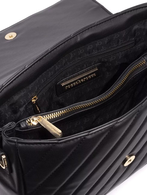 GLAM Bolso satchel acolchado negro - Bolsos Mujer