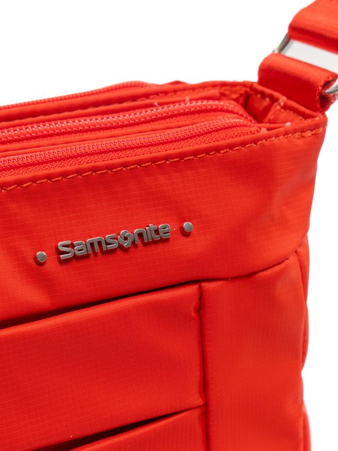 MOVE 4.0 Bolso bandolera peque&ntilde;o con 3 cremalleras FLAMERED - Bolsos Mujer