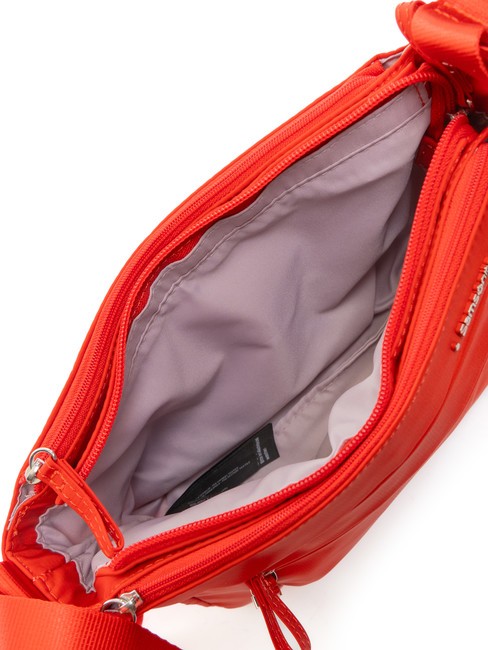 MOVE 4.0 Bolso bandolera peque&ntilde;o con 3 cremalleras FLAMERED - Bolsos Mujer