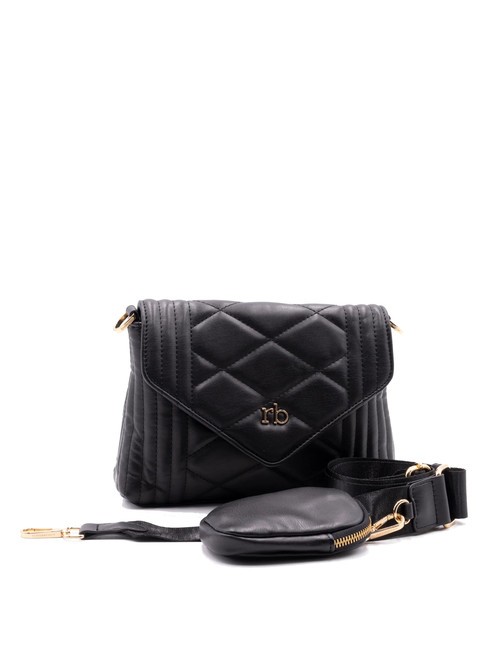 GLAM Bolso bandolera con bolsita negro - Bolsos Mujer