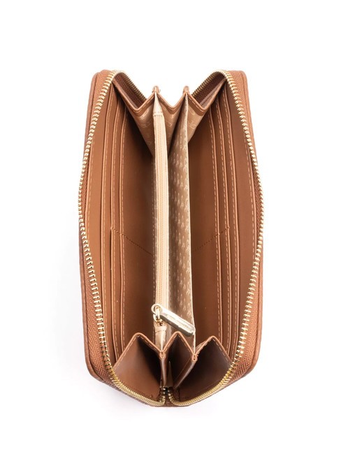 ARIA Cartera grande con cremallera alrededor broncearse - Carteras Mujer