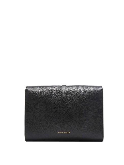 DORIAN Mini bolso bandolera de piel martillada negro - Bolsos Mujer
