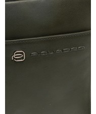 PIQUADRO Bandolera VIBE out, de piel martillada verde 11 - Bandoleras Hombre - 3