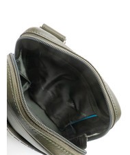 PIQUADRO Bandolera VIBE out, de piel martillada verde 11 - Bandoleras Hombre - 5