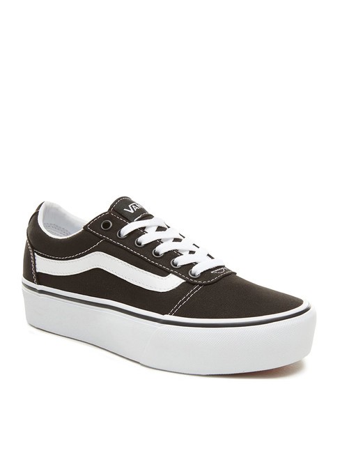 WARD PLATFORM Zapatillas altas blanco negro - Zapatos Mujer