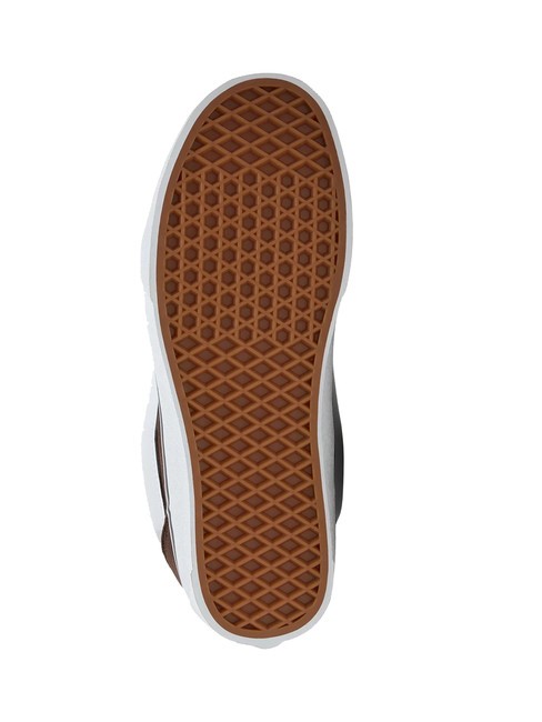 KNU SKOOL Zapatillas de piel de ante marr&oacute;n/blanco - Zapatos unisex