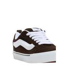 VANS KNU SKOOL Zapatillas de piel de ante marrón/blanco - Zapatos unisex - 3