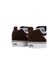 VANS KNU SKOOL Zapatillas de piel de ante marrón/blanco - Zapatos unisex - 4