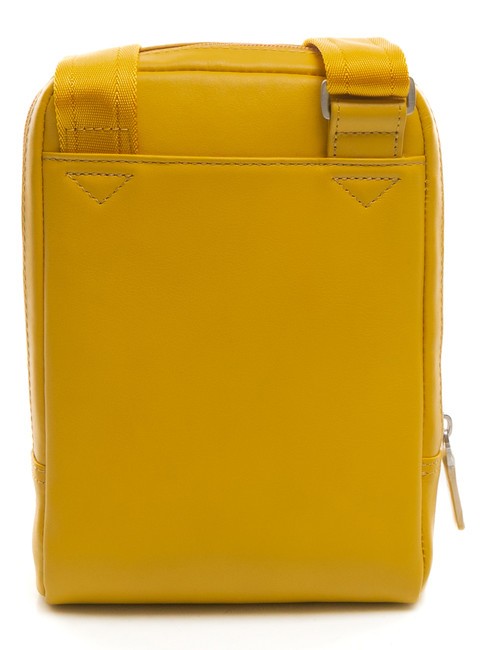 Bandolera VIBE out, de piel martillada amarillo 4 - Bandoleras Hombre