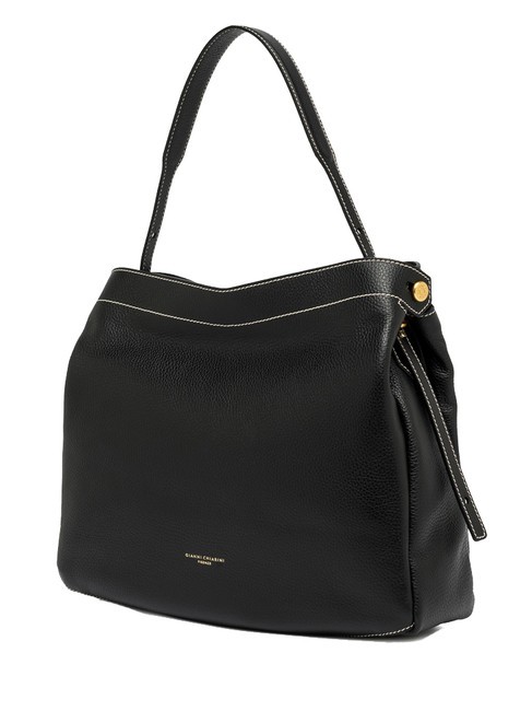 OTTAVIA  Bolso bandolera, en piel. negro - Bolsos Mujer