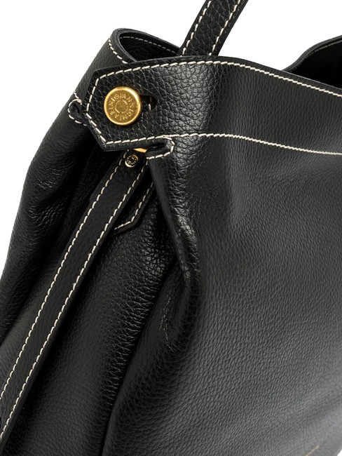 OTTAVIA  Bolso bandolera, en piel. negro - Bolsos Mujer