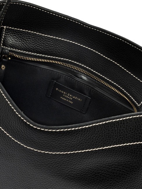 OTTAVIA  Bolso bandolera, en piel. negro - Bolsos Mujer