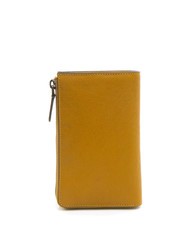 PIQUADRO BLACK SQUARE  Monedero de cuero amarillo - Carteras Hombre - 3