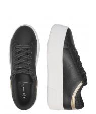 ARMANI EXCHANGE A|X Platform Zapatillas con cuña Negro / negro - Zapatos Mujer - 3