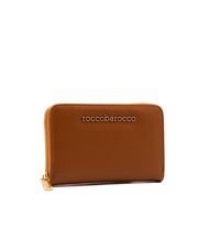 ROCCOBAROCCO LOGO METALLICO Cartera mediana con cremallera broncearse - Carteras Mujer - 3