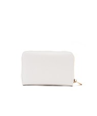 ROCCOBAROCCO LOGO METALLICO Cartera mediana con cremallera blanquecino - Carteras Mujer - 4