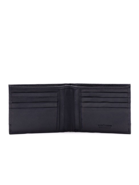 ROBERT Cartera de piel texturizada 8cc azul - Carteras Hombre